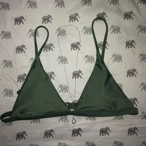 Cute Army Green M Bikini TOP